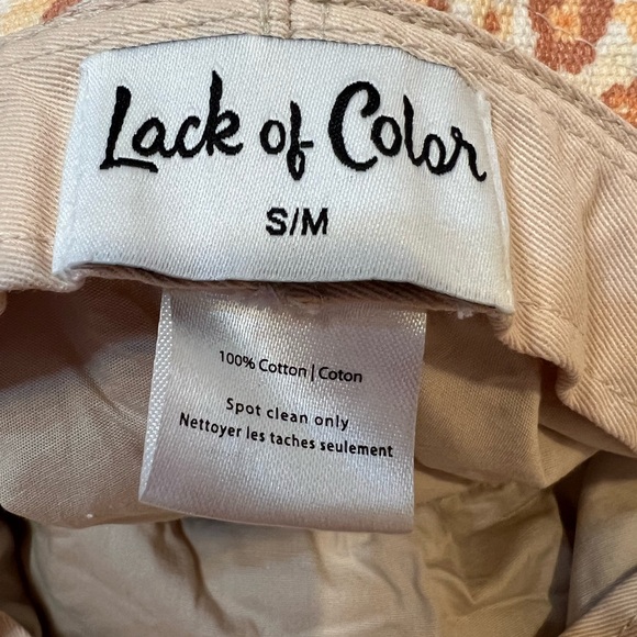 Lack of Color Holiday Bucket Hat Peach Bloom Oversized 100% Cotton Canvas UPF 50 - Picture 6 of 7